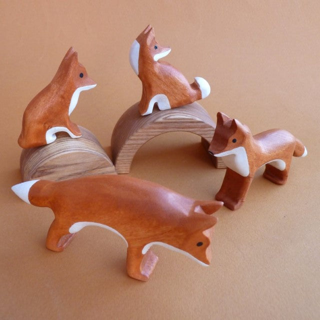 Forest Melody wooden animal toy | fox family
