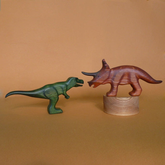Forest Melody | Triceratops Dinosaur wooden toy at Milk Tooth