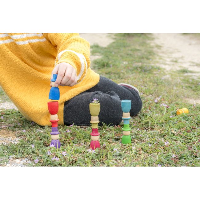 Grapat | 12 Magos Nins | Wooden Toy Wizards