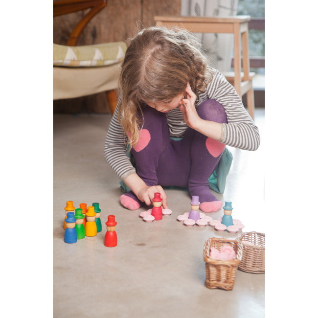 Grapat | 12 Magos Nins | Wooden Toy Wizards