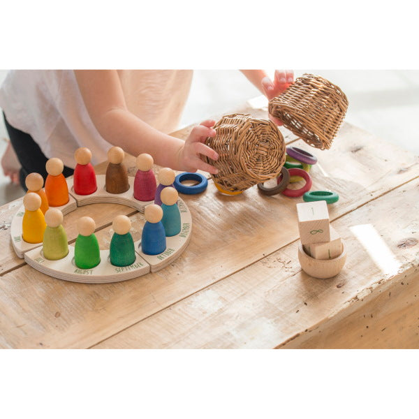 Grapat | 12 RIngs for Calendar | Wooden Toys