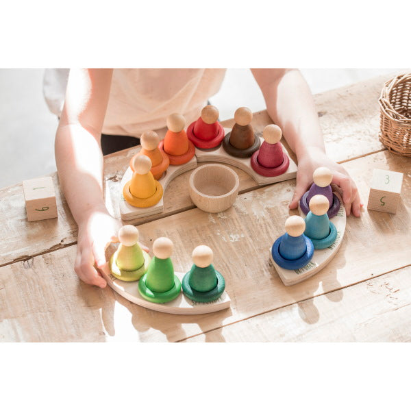 Grapat | 12 RIngs for Calendar | Wooden Toys