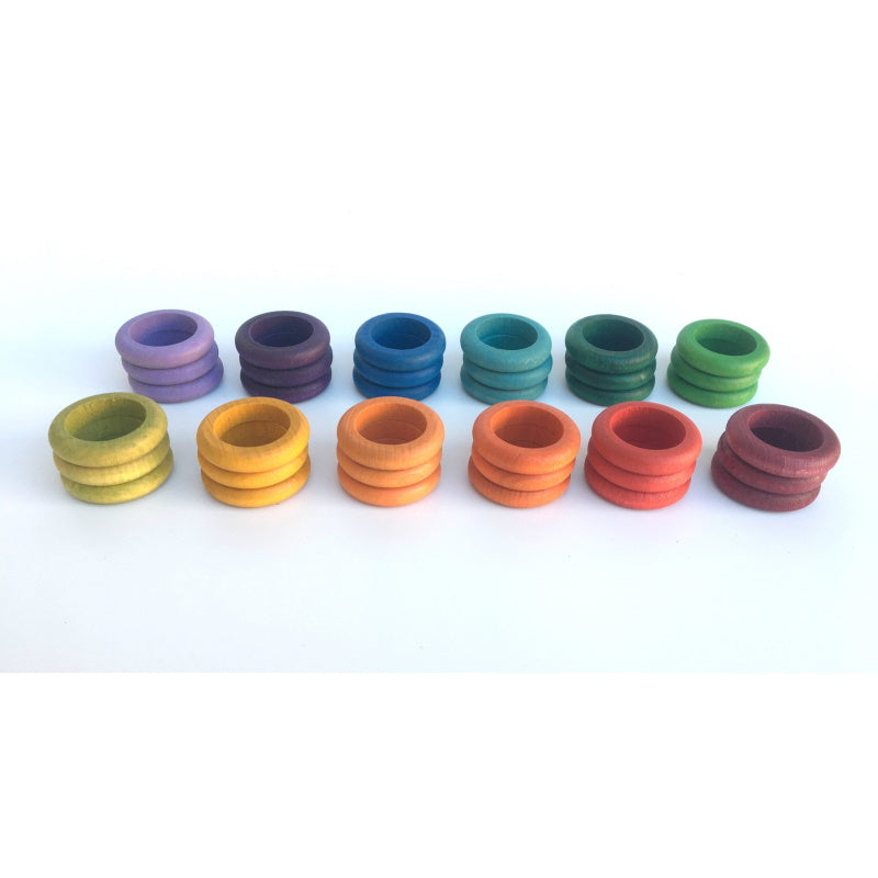 Grapat | 36 Rings in 12 Colours wooden toys