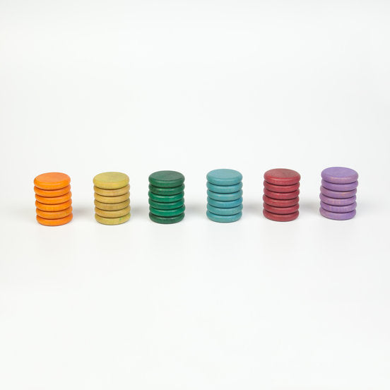Grapat | Coloured Coins Warm | 36 Pieces
