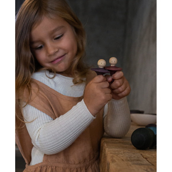 Grapat Little Things Purple wooden toy