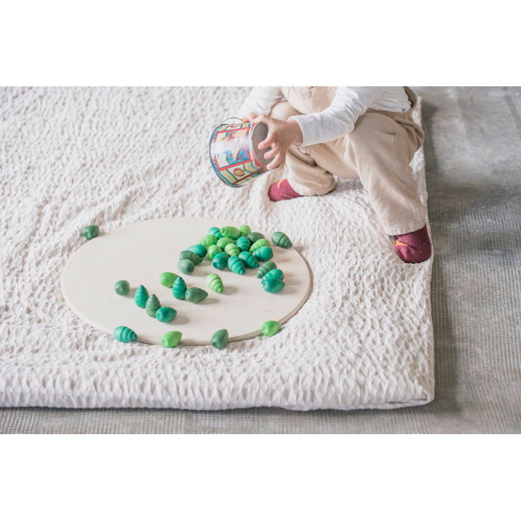 Grapat | Mandala | Green Trees 36 Pieces | Wooden Toys