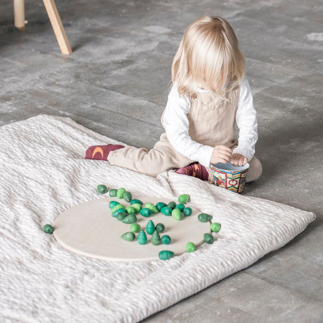 Grapat | Mandala | Green Trees 36 Pieces | Wooden Toys