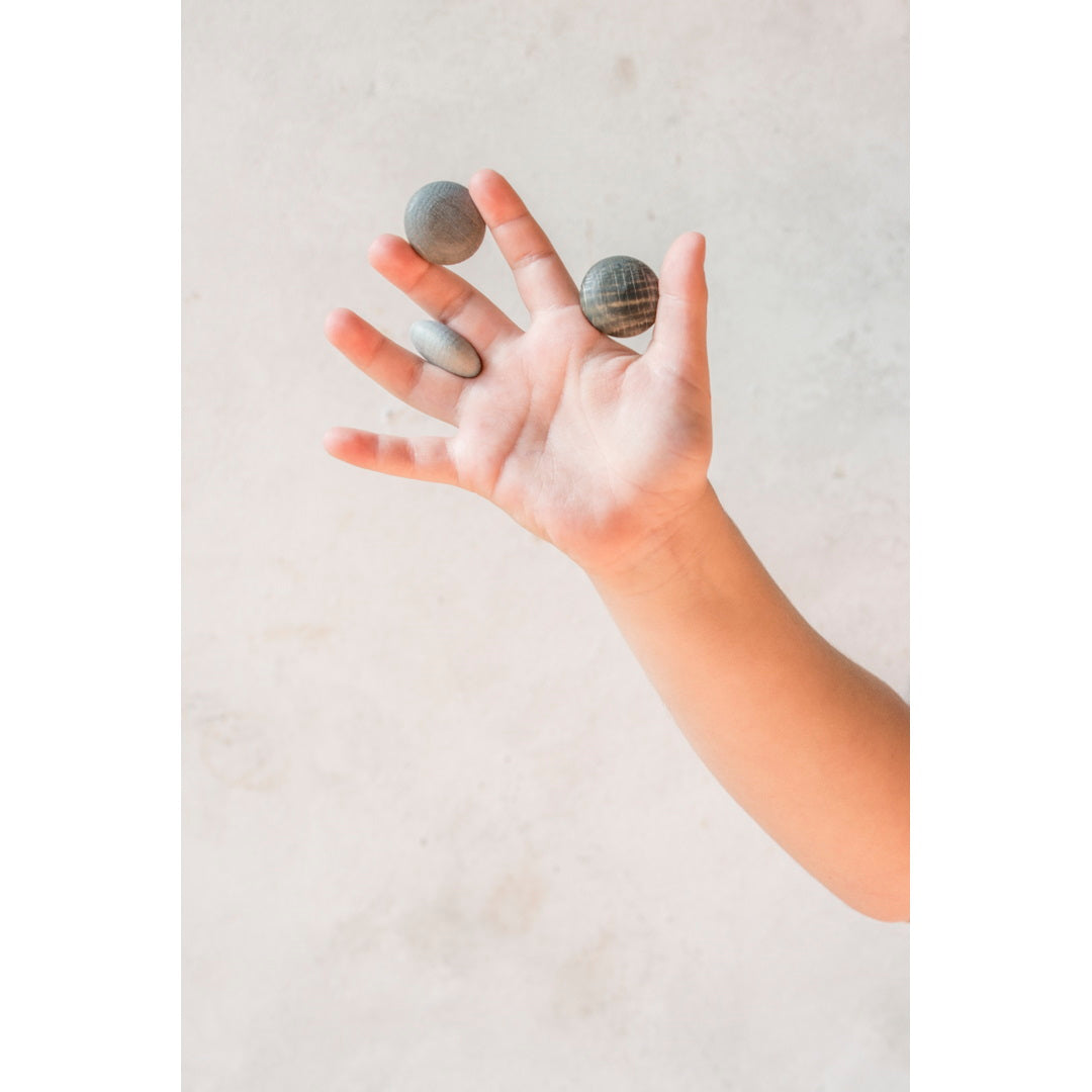 Grapat | Mandala | Grey Stones 36 Pieces | Wooden Toys