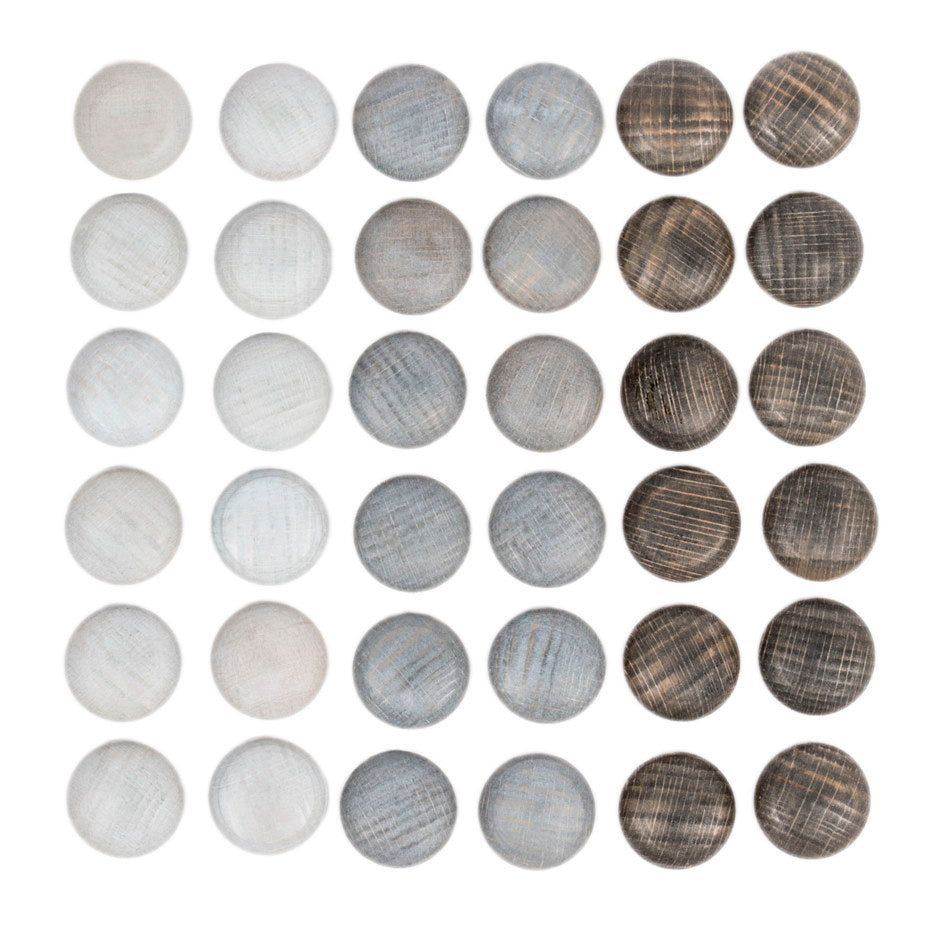 Grapat | Mandala | Grey Stones 36 Pieces | Wooden Toys