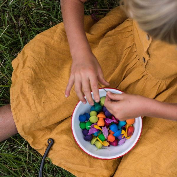 Grapat | Mandala | Little Rainbow Mushrooms 36 Pieces