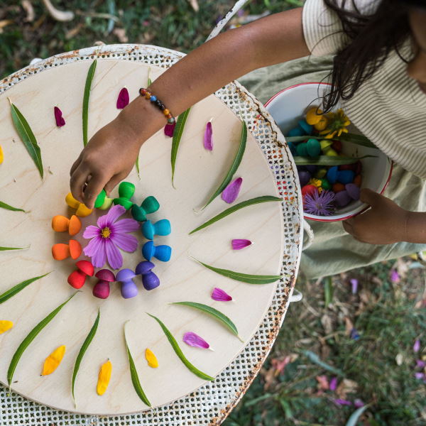 Grapat | Mandala | Little Rainbow Mushrooms 36 Pieces