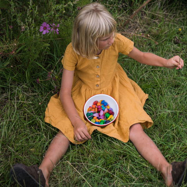 Grapat | Mandala | Little Rainbow Mushrooms 36 Pieces