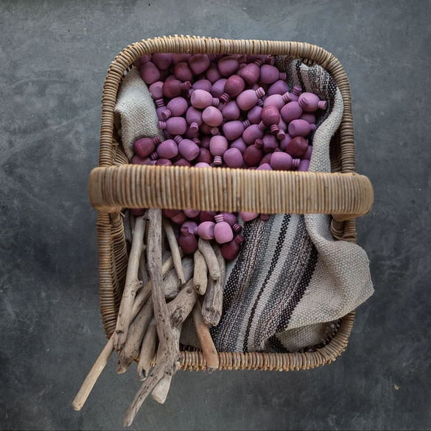 Grapat | Mandala | Mauve Pineapples 36 Pieces