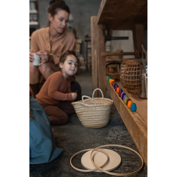 Grapat | Mandala | Rainbow Eggs 36 Pieces wooden toys