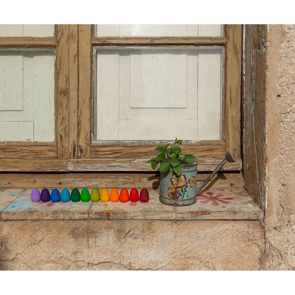 Grapat | Mandala | Rainbow Eggs 36 Pieces wooden toys
