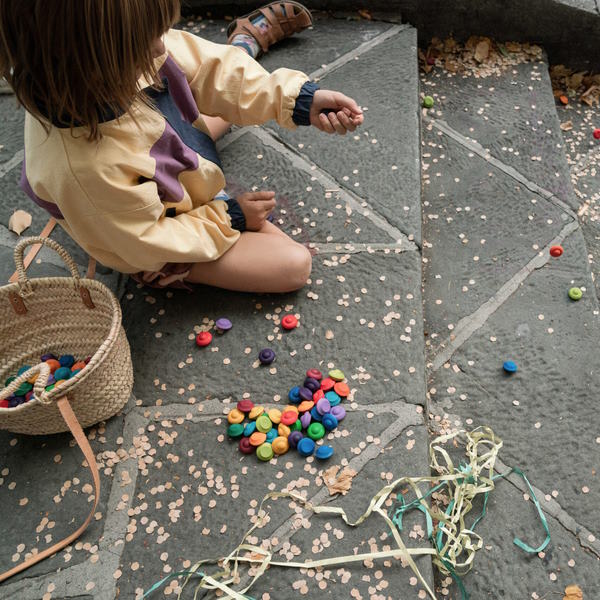 Grapat | Mandala | Rainbow Flowers 36 Pieces at Milk Tooth