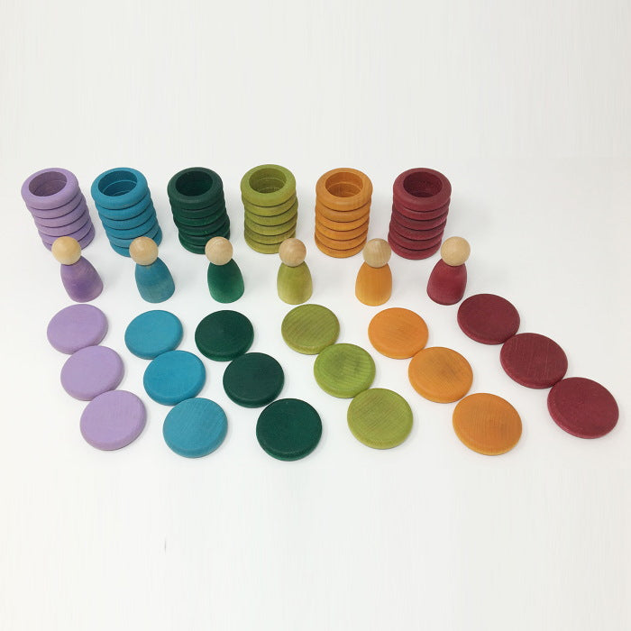 Grapat | Nins Rings and Coins | Timber Toy Set