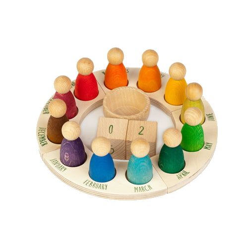 Grapat | Wooden Toy | Perpetual Calendar with Nins