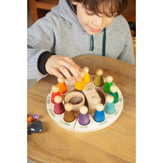 Grapat | Wooden Toy | Perpetual Calendar with Nins