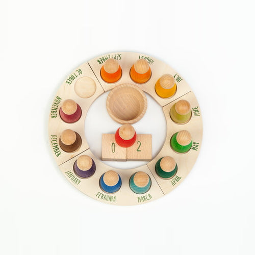 Grapat | Wooden Toy | Perpetual Calendar with Nins