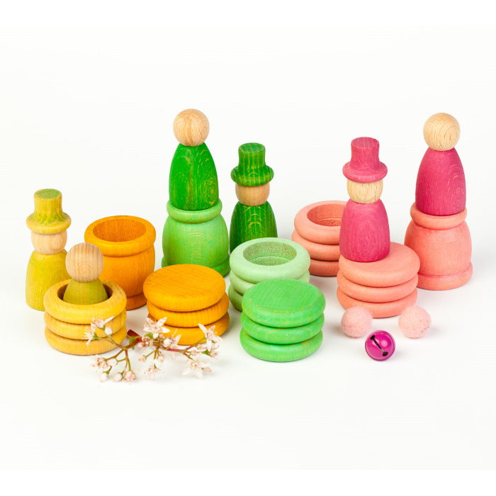 Grapat | Seasons | Spring | Wooden Toys with Nins Rings Coins