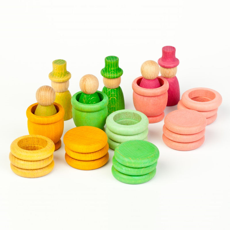 Grapat | Seasons | Spring | Wooden Toys with Nins Rings Coins