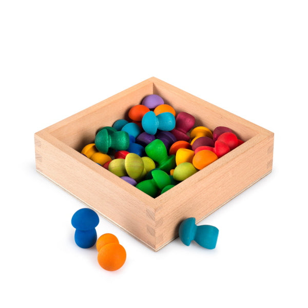 Grapat Storage Box with Grapat Rainbow Mushrooms at Milk Tooth