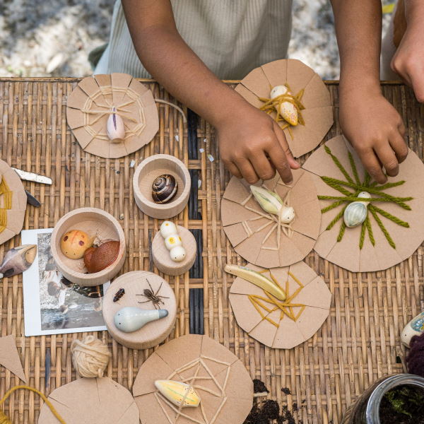 Grapat | Wild set of 12 wooden creatures at Milk Tooth toys