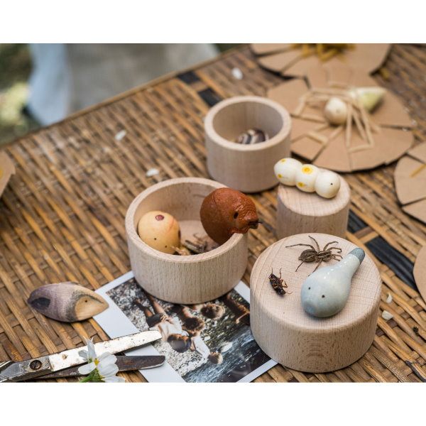 Grapat | Wild set of 12 wooden creatures at Milk Tooth toys