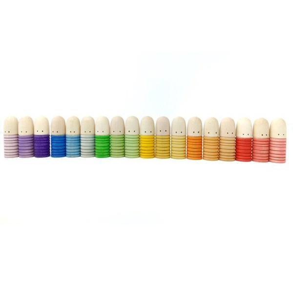 Grapat | 18 Brots | Wooden Peg People