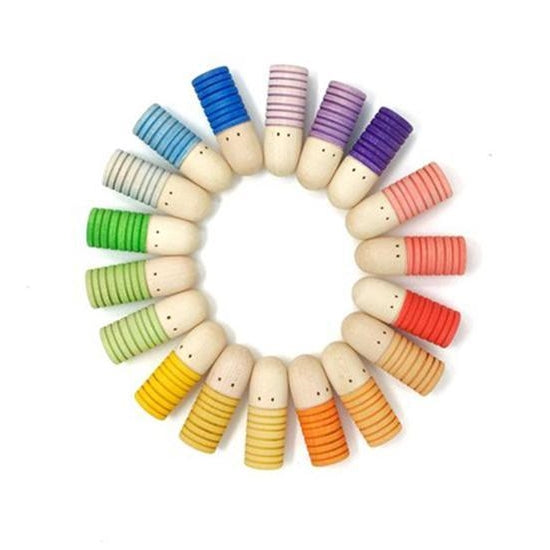Grapat | 18 Brots | Wooden Peg People