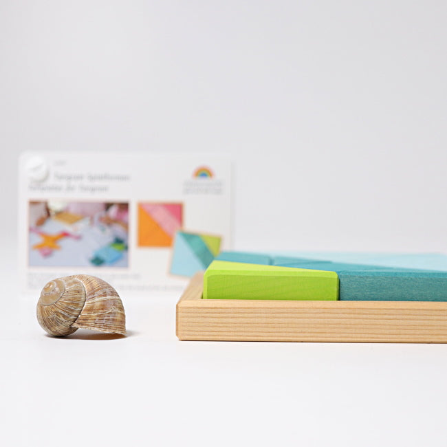 Grimm&#39;s | Tangram Blue/Green at Milk Tooth