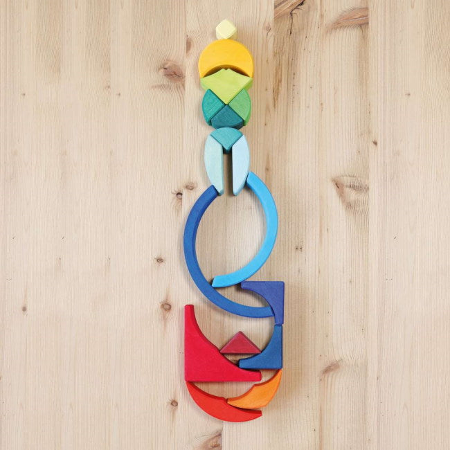 Grimm&#39;s | Arcs in Squares Building Set at Milk Tooth