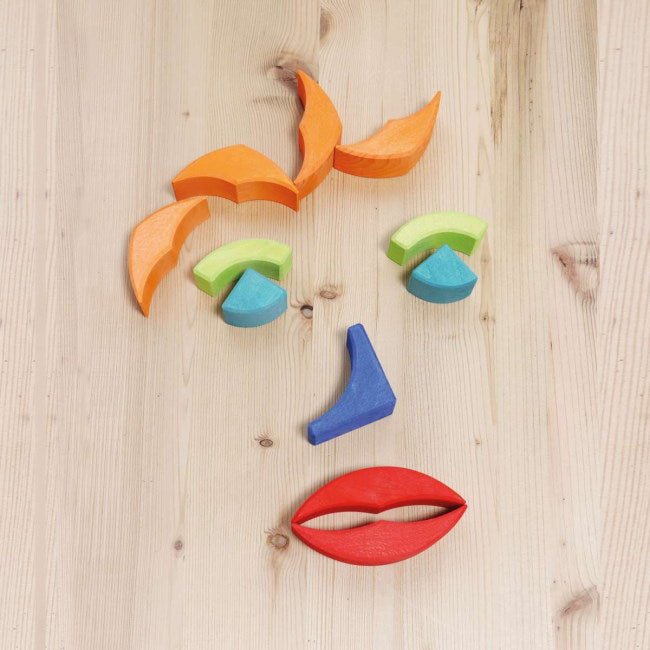 Grimm&#39;s | Arcs in Squares Building Set at Milk Tooth