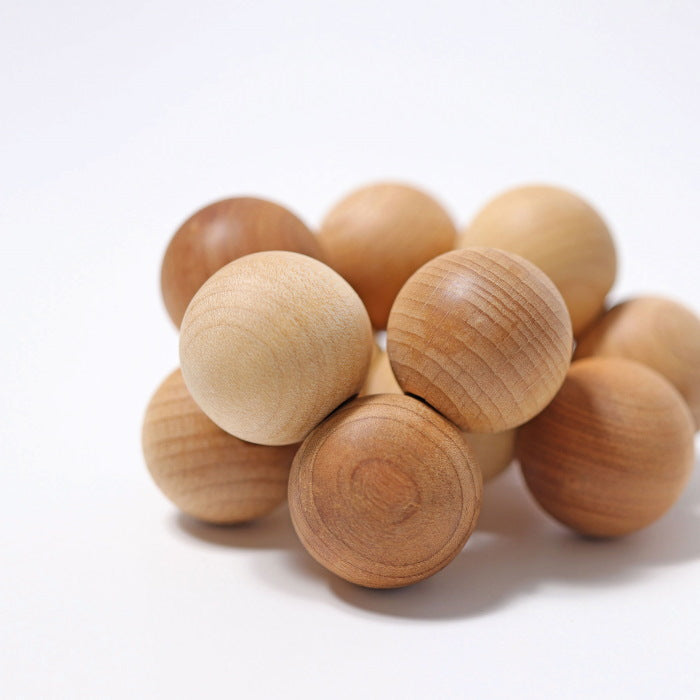 Grimm&#39;s | Bead Grasper | Natural | Wooden Toy for Babies