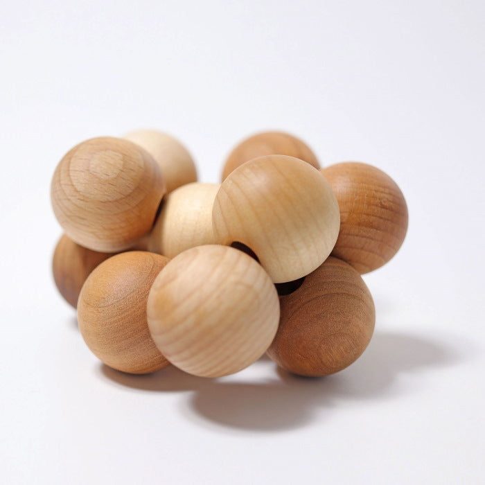 Grimm&#39;s | Bead Grasper | Natural | Wooden Toy for Babies