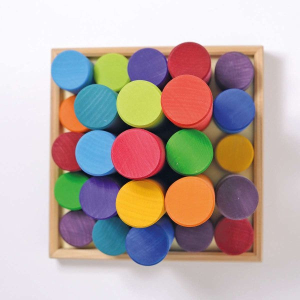Grimm&#39;s | Building Rollers | Large | Rainbow