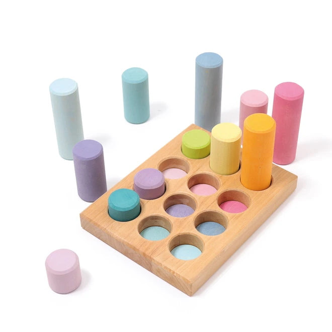 Grimm&#39;s | Building Rollers | Small | Pastel