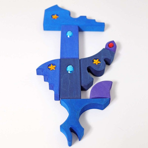 Grimm&#39;s | Building Set | Sparkling Mandala Orient | Wooden Blocks