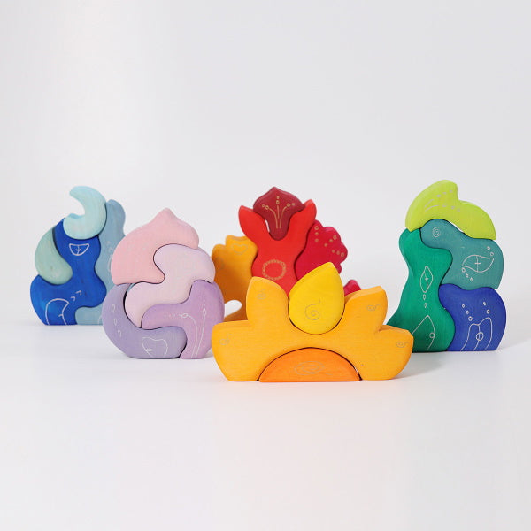 Grimm&#39;s | Casa Glora wooden stacking toy at Milk Tooth