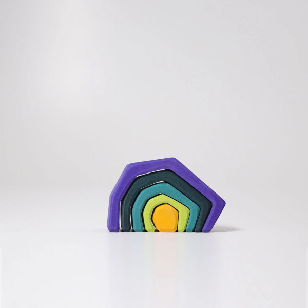 Grimm's | Wooden Stacking Toy | Cave | Small