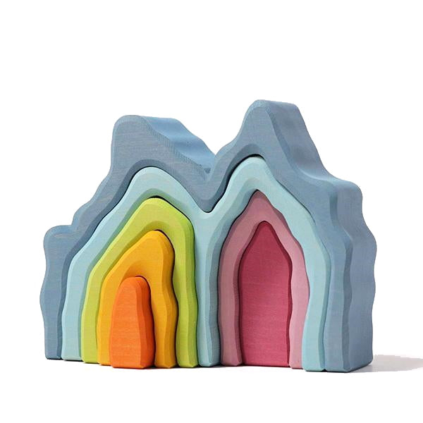 Grimm&#39;s | Coral Arch Stacker | Wooden Toy