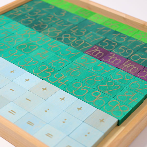 Grimm&#39;s | Counting With Colours maths set of numbered tiles
