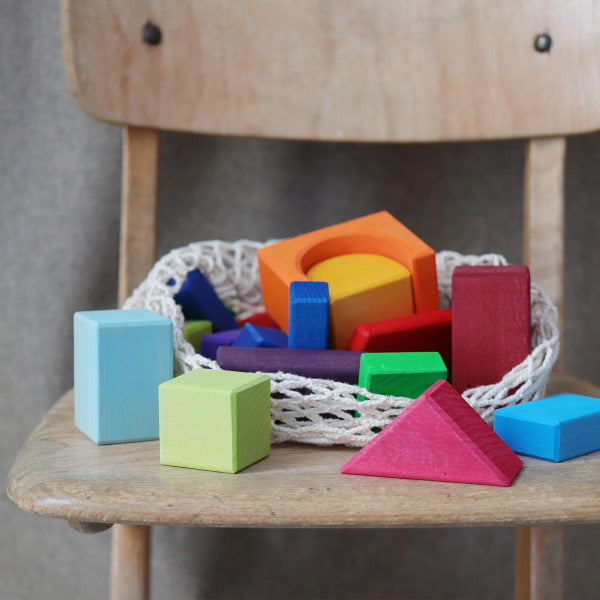 Grimm&#39;s | Geometric Blocks | Coloured 30 Pieces