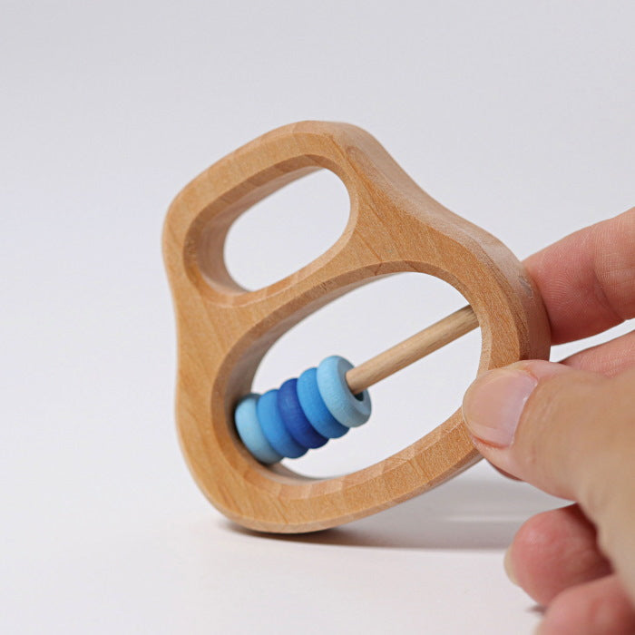 Grimm's | Klipp Klapp Rattle Blue at Milk Tooth