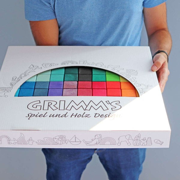 Grimm&#39;s | Large Mosaic Square | 100 Blocks building set