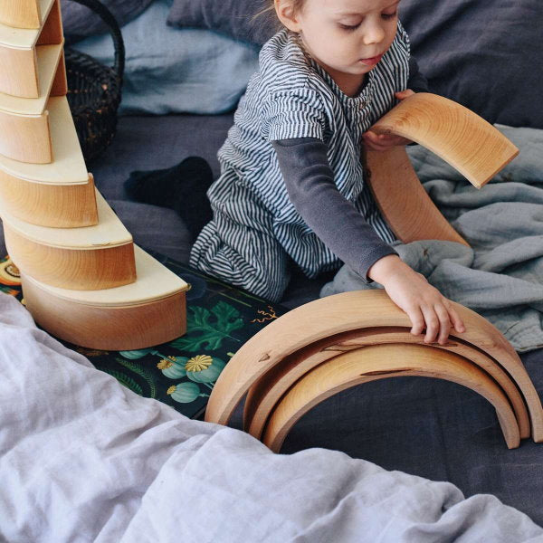 Grimm's Large Rainbow Natural Milk Tooth - Main Image