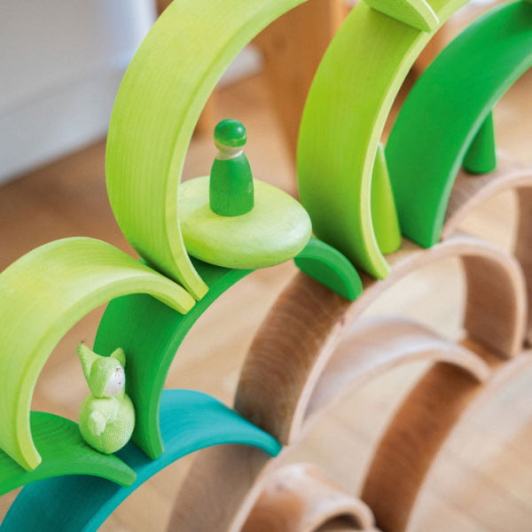 Grimm&#39;s | Large Rainbow Meadow Green at Milk Tooth