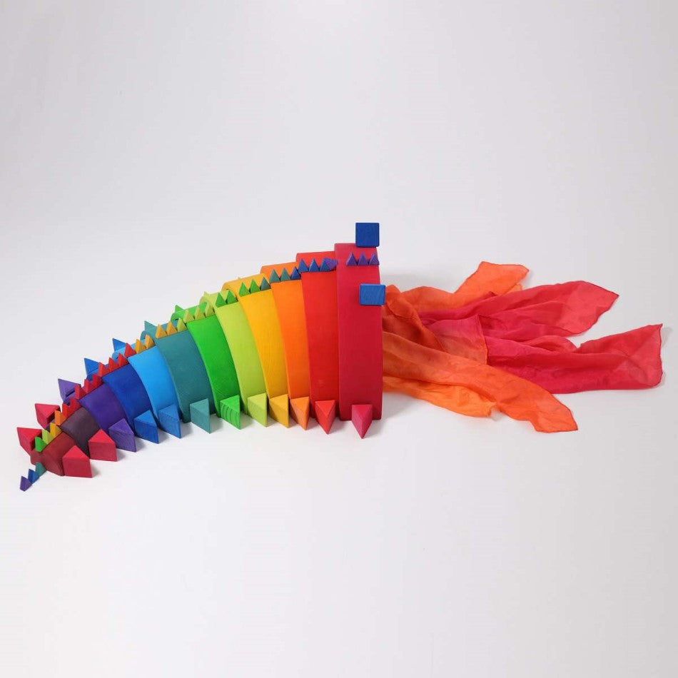Grimm&#39;s Spiel Und Holz Large Rainbow Stacking Toy