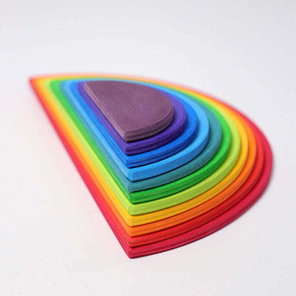 Grimm&#39;s | Semi Circles | Rainbow wooden toy at Milk Tooth